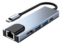 Comprar Adaptador Hub Tipo C Usb Ethernet Gigabit Hdmi 4k Usb