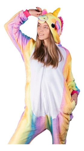 Pijama Unicornio Kigurumi Plush Suave Cuota Party Q