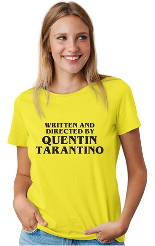 Playera Para Mujer Written And Directed Quentin Tarantino