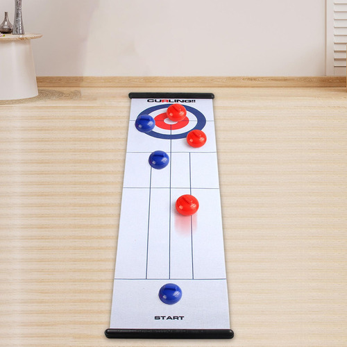 L Juego De Curling Diversión Niños Interacción Primer Juego