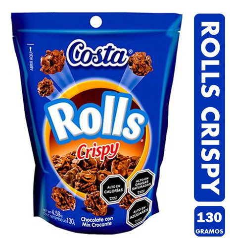 Rolls Crispy Doypack - Envase Azul (bolsa Con 130 Gramos)