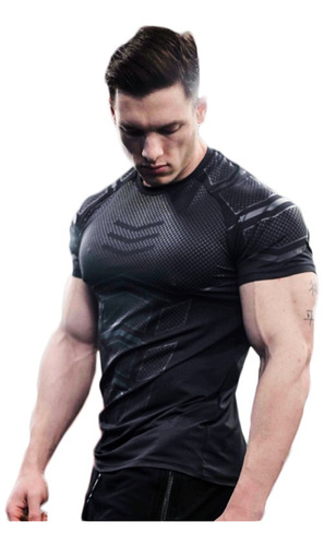 Playera Muscle Fit, Gym, Deportiva, Entrenamiento, Ajustada