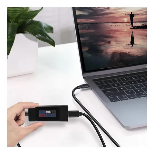Xmsjsiy Usb C Voltador De Voltaje Tipo C Voltaje C Y Medidor