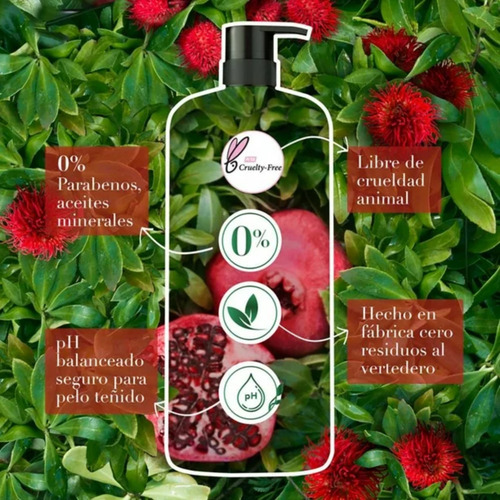 Shampoo Herbal Essences Aceite De Ricino Y Granada 1 L