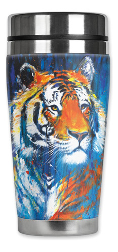 Mugzie 700-max  Tigre  Taza Viaje Acero Inoxidable Cubierta