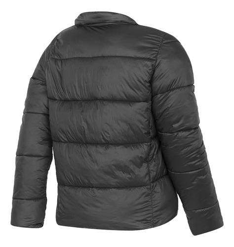 Campera Puffer Abrigo Ultralight Mujer Negra Solo Deportes