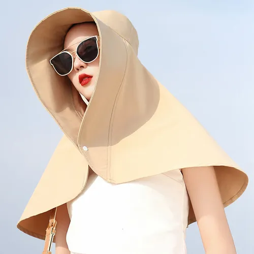 Gorro Amarillo De Protección Solar Para Mujer, Pesca, Ala An