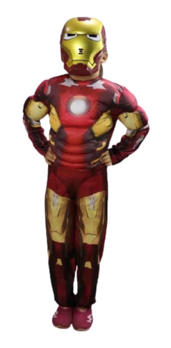 Imagen 1 de 4 de Disfraz Ironman Musculoso Calidad Premium Avenger Vengadores