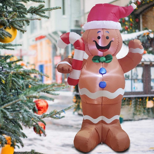 Popular Pan De Jengibre Inflable Navideño De 1,5 M