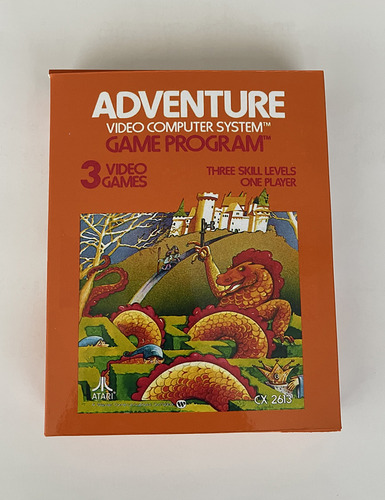 Cartucho De Atari Adventure + Manual + Caixa Reprodução (Usado)