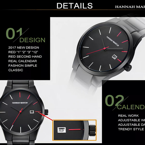 Reloj Casual De Cuarzo Inoxidable Con Calendario