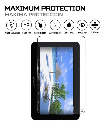 Protector Mica Pantalla Para Tablet Sunstech Tab104qcbtk
