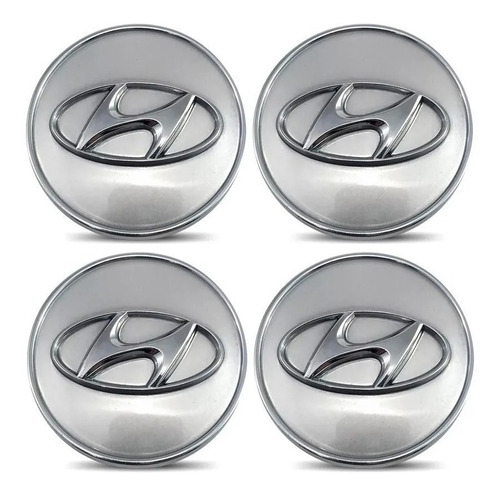 Imagem 1 de 4 de 4 Carlota Tampinha Roda Hyundai Elantra Sonata Azera Emblema