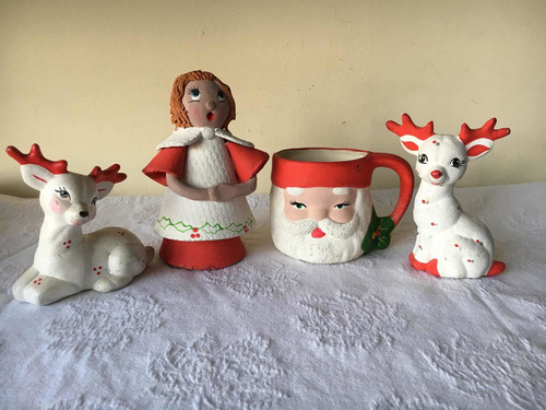 Adorno Navidad Taza Santa Venado Angel C818