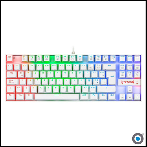 Teclado Gamer Redragon Kumara K552rgb Outemublue Latam White