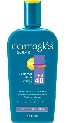 Dermaglos Protector Solar  Fps 40 X 250ml