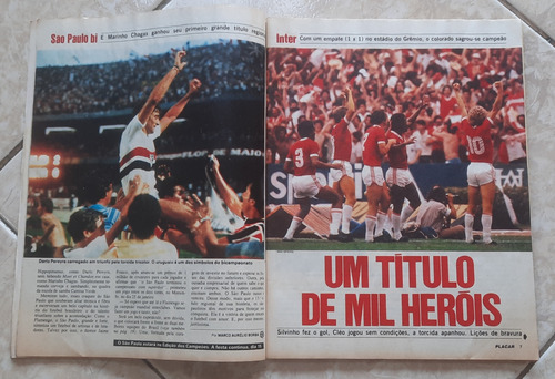 Revista Placar 603 Pôster Atlético Mg E Bahia Campeão 1981 (Usado)