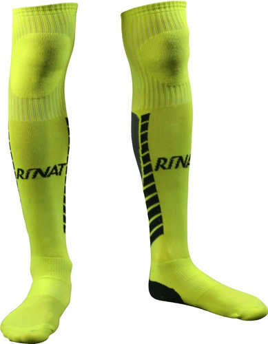 Nueva Linea De Medias Calcetas Profesionales Para Portero Modelo Rinat Geometric Amarillo - Mundo Arquero