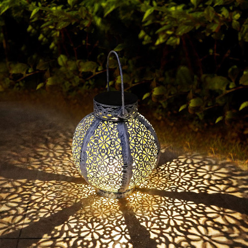 Paquete De 2 Linternas Solares Para Colgar Al Aire Libre, Re