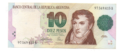 Billete 10 Convertible 1º Diseño Bot 3042 Fernandez Pierri*