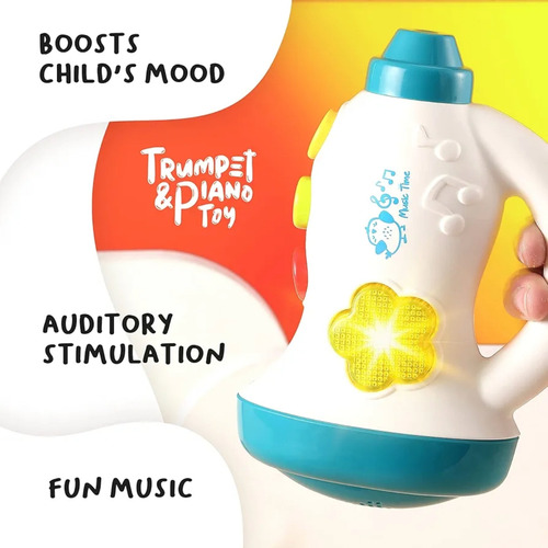 Trompeta Con Sonidos Juguete Musical Para Bebé