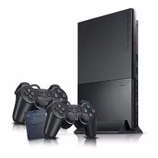 Ps2 Slim Com 2 Controles 1 Memory Card ( Defeito! ) (Usado)