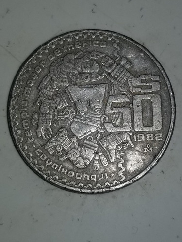 Moneda Antigua De $50 Pesos Del Año 1982 