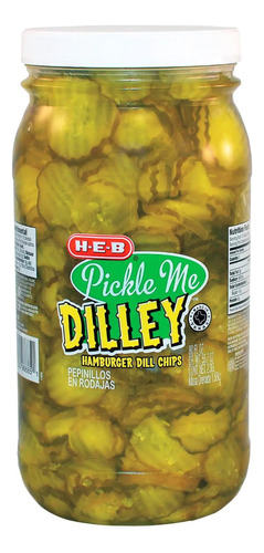 Heb Pickle Me Dilley Pepinillos En Rodajas 2.36lt Importado