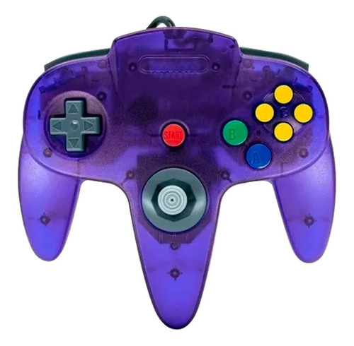 Control Para Nintendo 64 N64 Teknogame Analogico Morado Uva