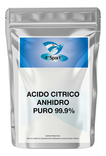 Acido Citrico Anhidro Puro 500 Gr 4+