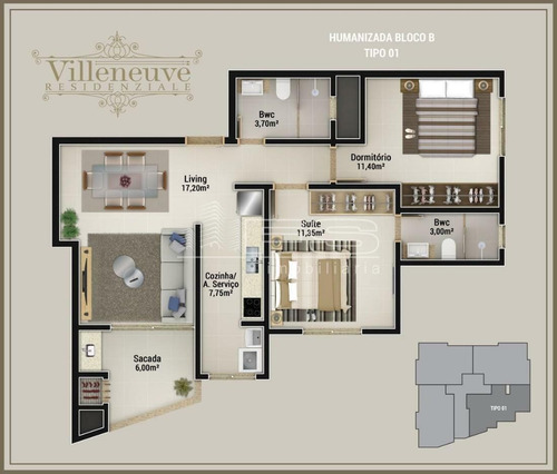 Imagem 5 de 15 de Villeneuve Residenziale - Bloco B - 2537