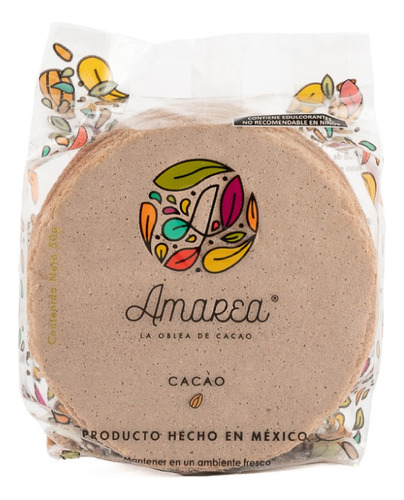 Amarea® Oblea De Amaranto Sabor Cacao | 100 Piezas