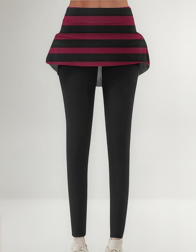 Pantalones Con Falda Casual Para Yoga, Pantalones Deportivos