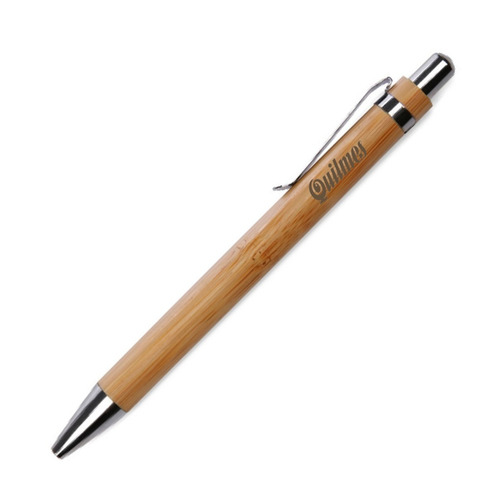 Bolígrafos De Bambu Personalizados 100 Unidades Con Funda