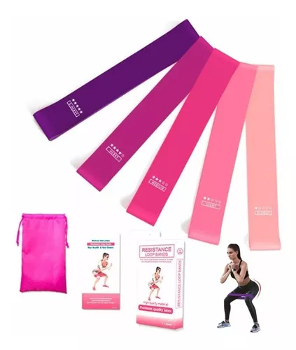 Kit 5 Bandas Ligas De Resistencia Gym Yoga Crossfit - Tonos rosas! –  ROXXOSHOP