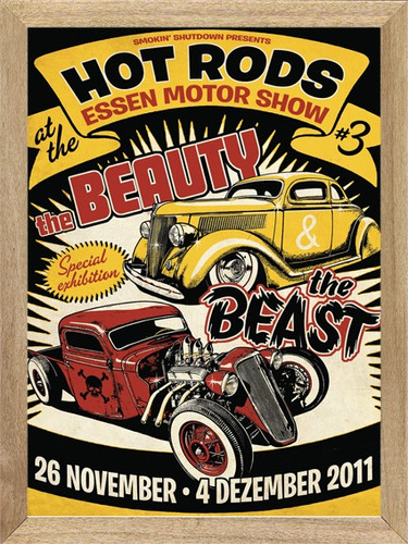 Hot Rods Essen Motor, Cuadro, Poster, Auto,          P272