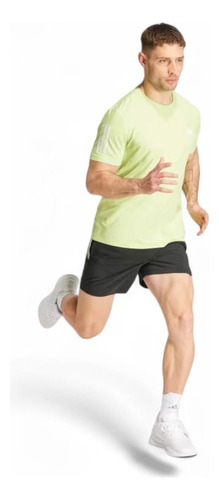 Polera Running Hombre adidas Own The Run Verde Claro