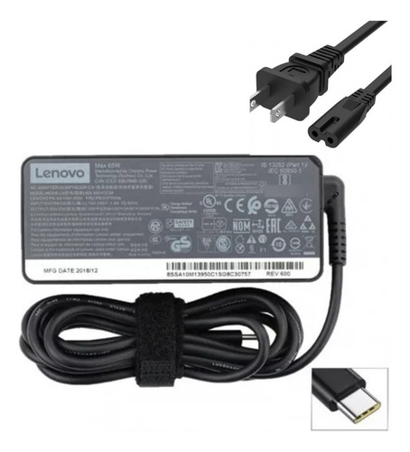 Cargador Original Lenovo Thinkpad T14s Tipo C 20v 3.25a