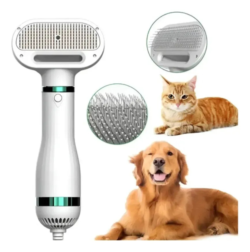 Secador E Escova Animal Estimação 2 Em 1 Secador De Pets