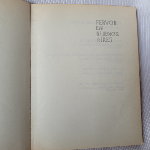 Imagen 4 de 10 de Fervor De Buenos Aires Jorge Luis Borges 2da Edicion Emece