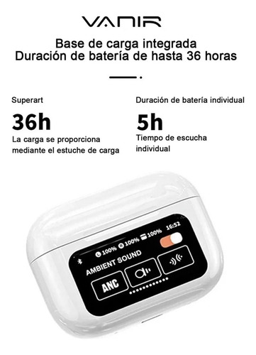 Auriculares Inalámbricos Bluetooth Con Led Ai