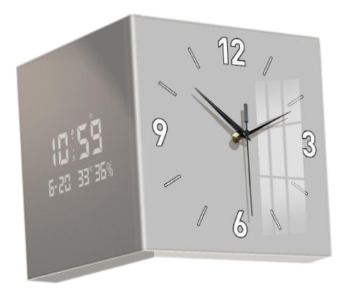 Squíle Del Reloj De Pared De Adorno De Reloj De Doble Gris
