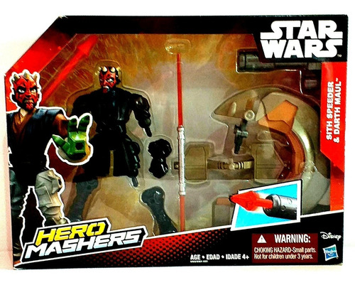 Darth Maul & Speeder Star Wars Hero Mashers Hasbro Disney