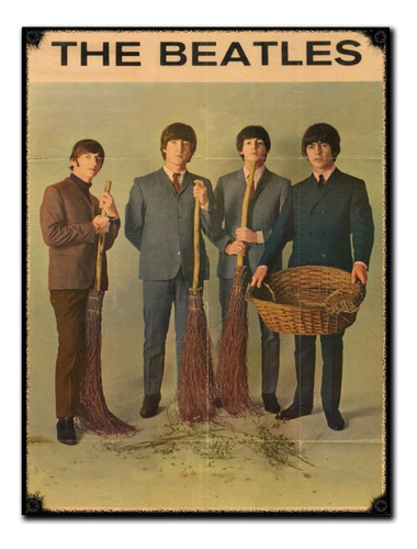 #70 - Cuadro Vintage 30 X 40 / No Chapa The Beatles Afiche 