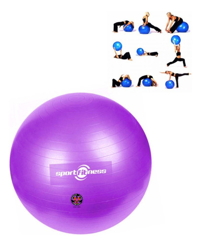 Pelota Balon Pilates Yoga 65 Cm, Gym Profit Rehabilitacion