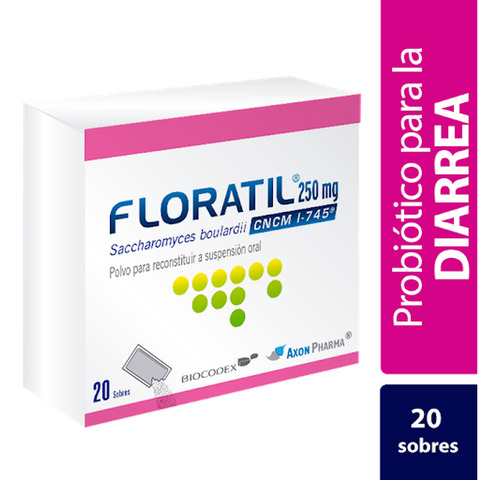 Floratil Saccharomyces Boulardii 250 Mg Axón Caja X 20 Sobre