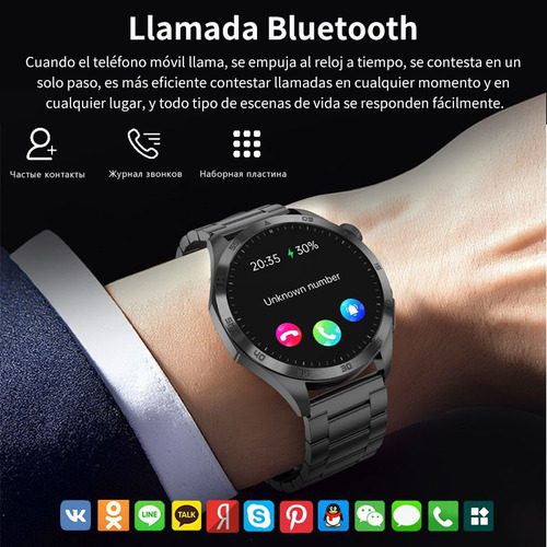 Blood Sugar Smart Watch 2024 Bezel Steel Black Reloj inteligente para hombre