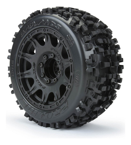 Ruedas Rc Tire Pro-line Racing Badlands 3.8 Mtd Raid 8x32