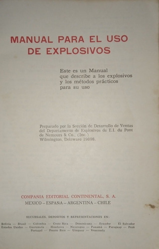 Manual Para El Uso De Explosivos