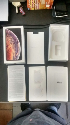 Caja iPhone XS Max Con Manuales Estampas Buen Estado